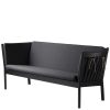 shop Erik Ole Jørgensen 3 pers. sofa - J149 - Sort/mørkegrå af FDB Møbler - online shopping tilbud rabat hos shoppetur.dk