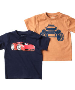 shop Friends t-shirt - Mørkeblå/orange med print - 2 stk. af Friends - online shopping tilbud rabat hos shoppetur.dk