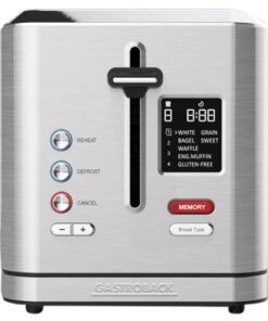 shop Gastroback Design toaster - Digital 2 Skiver - 42395 - Sølv af Gastroback - online shopping tilbud rabat hos shoppetur.dk