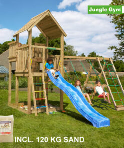 shop Jungle Gym Palace legetårn med klatremodul af Jungle Gym - online shopping tilbud rabat hos shoppetur.dk