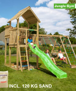 shop Jungle Gym Palace legetårn med klatremodul af Jungle Gym - online shopping tilbud rabat hos shoppetur.dk