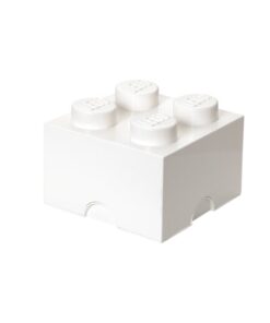 shop LEGO opbevaringskasse med 4 knopper - Hvid af Room Copenhagen - online shopping tilbud rabat hos shoppetur.dk