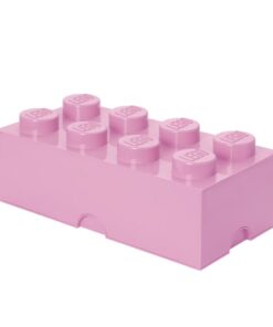 shop LEGO opbevaringskasse med 8 knopper - Lyserød af Room Copenhagen - online shopping tilbud rabat hos shoppetur.dk