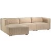 shop Living & more 3 pers. modulsofa med chaiselong - Karl - Beige af Living & more - online shopping tilbud rabat hos shoppetur.dk