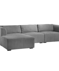 shop Living & more 3 pers. modulsofa med chaiselong - Karl - Grå af Living & more - online shopping tilbud rabat hos shoppetur.dk