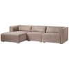 shop Living & more 3 pers. modulsofa med chaiselong - Karl - Mocca af Living & more - online shopping tilbud rabat hos shoppetur.dk