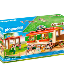 shop Playmobil ponyshelter og overnatningsvogn af Playmobil - online shopping tilbud rabat hos shoppetur.dk