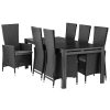 shop ScanCom Andrea havemøbelsæt med 6 Isabella stole - Grå/sort af  - online shopping tilbud rabat hos shoppetur.dk