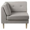 shop Unit 10 modulsofa - L42 Firhøj - Gråbeige meleret hjørnemodul af FDB Møbler - online shopping tilbud rabat hos shoppetur.dk