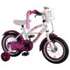 shop Volare Heart 12" pigecykel - Hvid/lilla af Volare - online shopping tilbud rabat hos shoppetur.dk