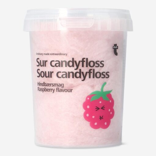 Sur candyfloss. Hindbær køb billigt tilbud online shopping rabat