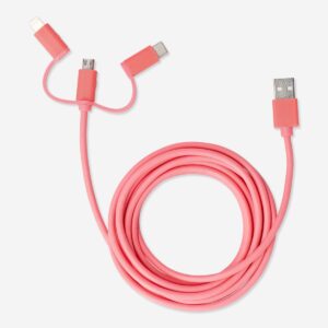 charging cable for usb c micro usb and lightning media flying tiger copenhagen 536239