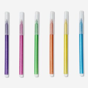 glitter markers 6 pcs office flying tiger copenhagen 182890