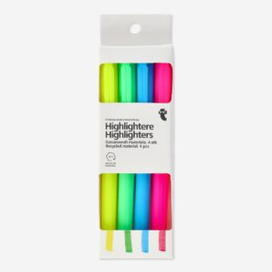 highlighters 4 pcs office flying tiger copenhagen 126185