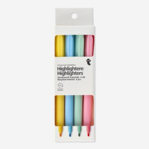 highlighters 4 pcs office flying tiger copenhagen 453880