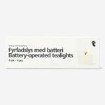 Fyrfadslys med batteri køb billigt tilbud online shopping rabat