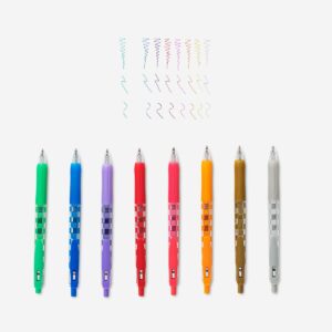 metallic gel pens 8 pcs office flying tiger copenhagen 809483