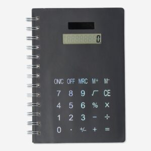 notebook with calculator solar powered office flying tiger copenhagen 881194