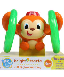 shop Bright Starts rullende og lysende abe - Roll & Glow Monkey af bright-starts - online shopping tilbud rabat hos shoppetur.dk