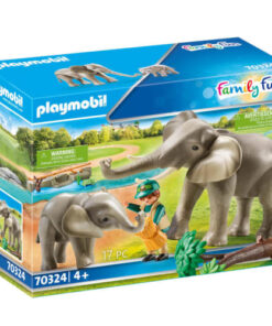 shop Playmobil Family Fun Elefanter i indhegning af playmobil - online shopping tilbud rabat hos shoppetur.dk