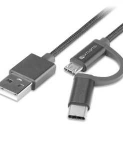 4smarts USB type-C & micro-USB data cable combocord 2m online shopping billigt tilbud shoppetur