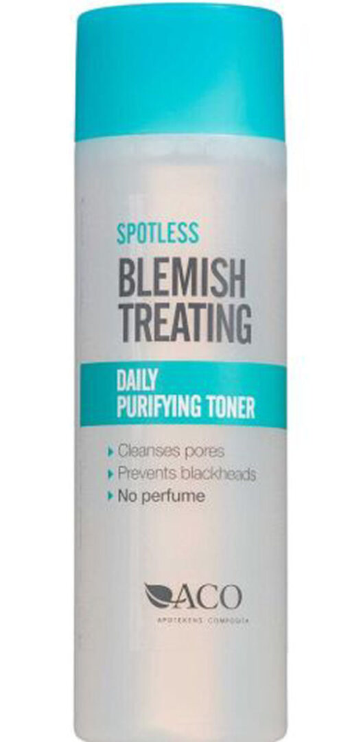 ACO spotless blemish treating daily purifying toner 200ml online shopping billigt tilbud shoppetur