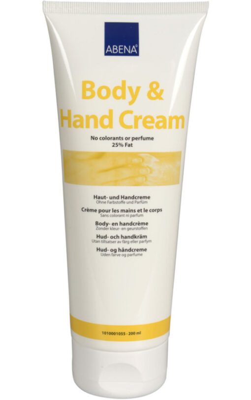 Abena body & hand cream 200ml online shopping billigt tilbud shoppetur