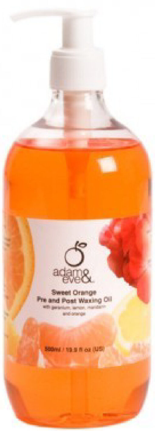 Adam & eve sweet orange pre and post waxing oil 250ml online shopping billigt tilbud shoppetur