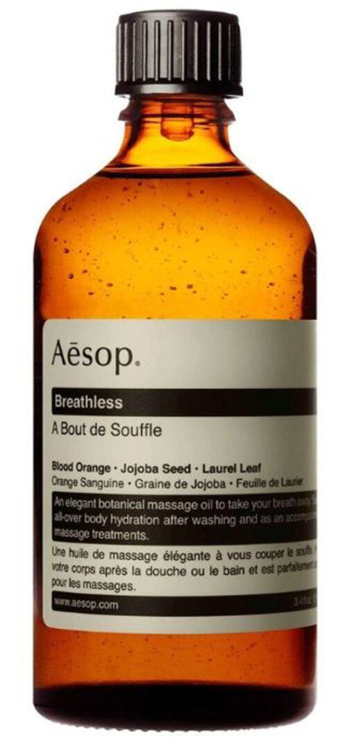 Aesop breathless body oil blood orange jojoba seed laurel leaf 100ml online shopping billigt tilbud shoppetur