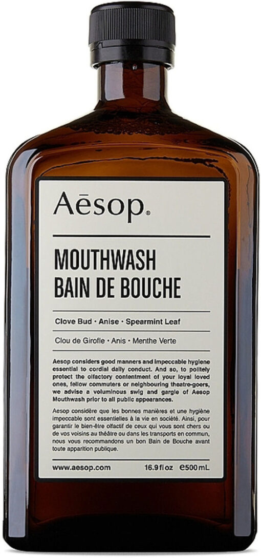 Aesop mouthwash spearmint leaf 500ml online shopping billigt tilbud shoppetur