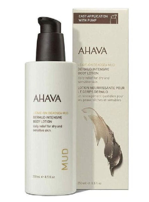 Ahava leave-on deadsea mud dermud intensive body lotion 250ml online shopping billigt tilbud shoppetur