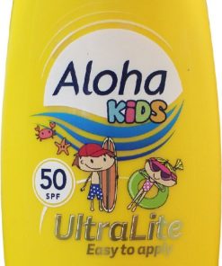 Aloha kids ultralite easy to apply high protection sun lotion 50SPF 250ml online shopping billigt tilbud shoppetur