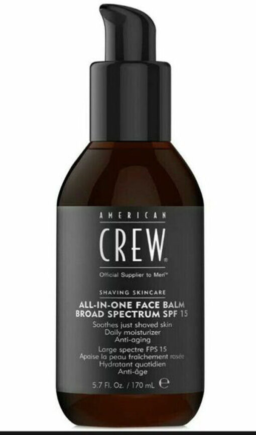 American crew shaving skincare all-in-one face balm broad spectrum SPF15 170ml online shopping billigt tilbud shoppetur