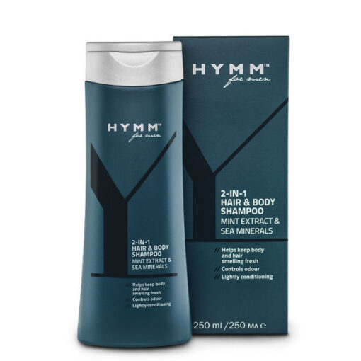 Amway hymm for men 2-in-1 hair & body shampoo mint extract & sea minerals 250ml (Dato) online shopping billigt tilbud shoppetur