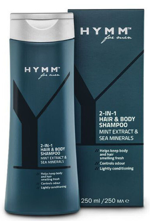 Amway hymm for men 2-in-1 hair & body shampoo mint extract & sea minerals 250ml online shopping billigt tilbud shoppetur