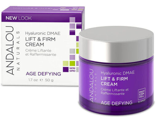 Andalou naturals age defying hyaluronic DMAE lift & firm cream 50g online shopping billigt tilbud shoppetur