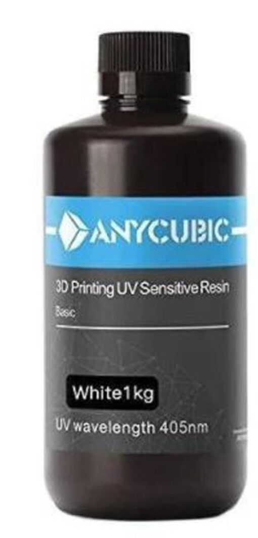 Anycubic 3D printing UV sensitive resin basic UV wavelength 405nm white 1kg online shopping billigt tilbud shoppetur