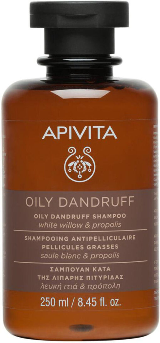 Apivita oily dandruff shampoo white willow & propolis 250ml online shopping billigt tilbud shoppetur