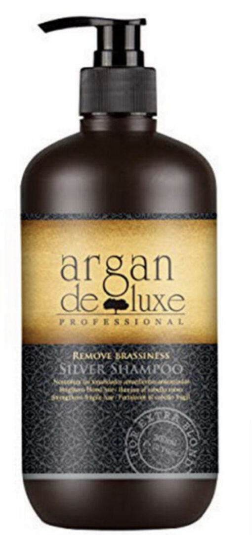 Argan de luxe professional remove brassiness silver shampoo 300ml online shopping billigt tilbud shoppetur