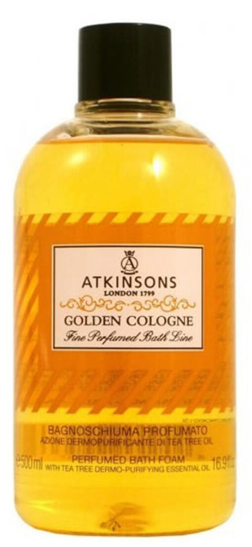 Atkinsons london 1799 golden cologne fine perfumed bath line 500ml online shopping billigt tilbud shoppetur