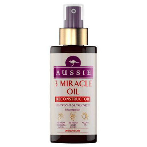 Aussie 3 miracle oil reconstructor lightweight oil treatment for damaged hair 100ml online shopping billigt tilbud shoppetur