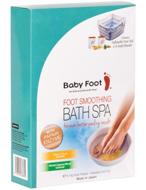 Baby foot smoothing bath spa 6x10g online shopping billigt tilbud shoppetur