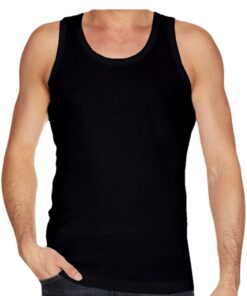 Basic Tank Top i Sort Str. X-Large online shopping billigt tilbud shoppetur