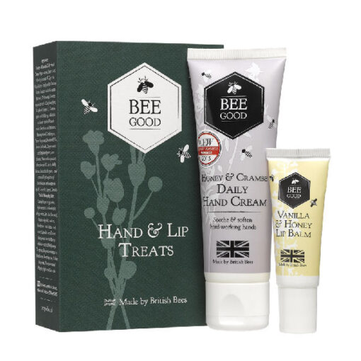 Bee good hand & lip treats (hand cream 50ml + lip balm 10ml) online shopping billigt tilbud shoppetur