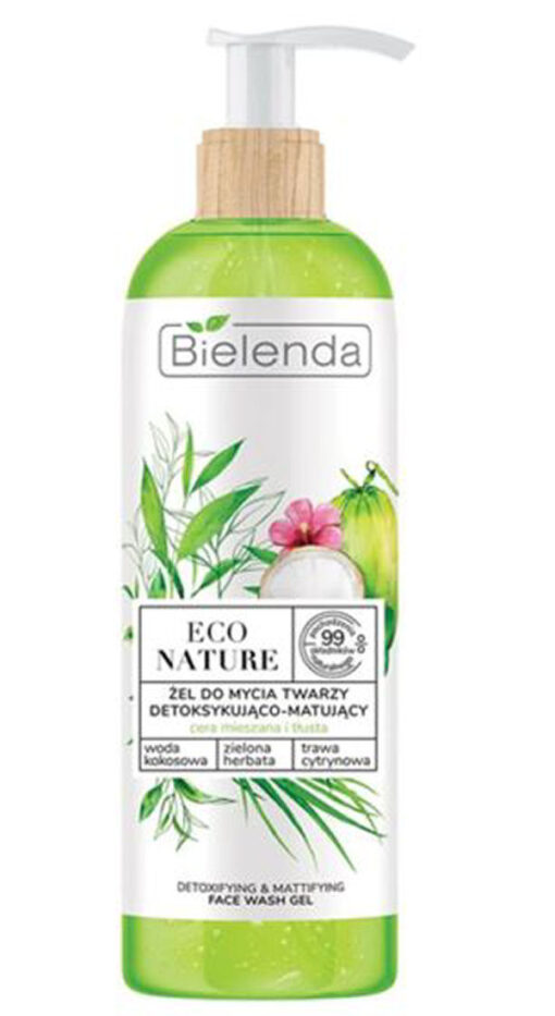 Bielenda eco nature detoxifying & mattifying face wash gel 200g online shopping billigt tilbud shoppetur