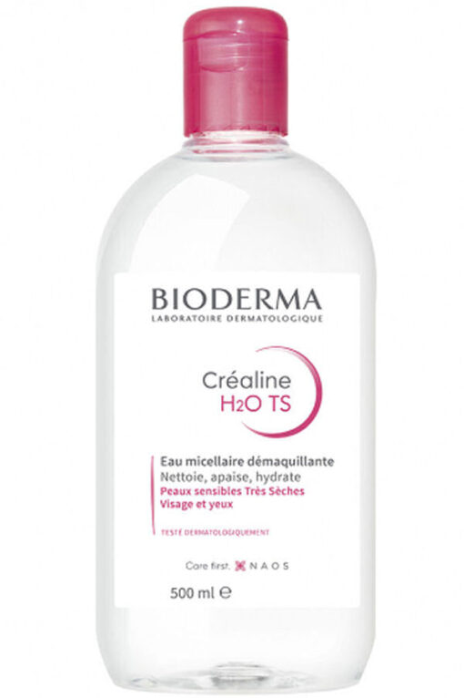 Bioderma créaline h2o TS eau micellaire démaquillante 500ml online shopping billigt tilbud shoppetur