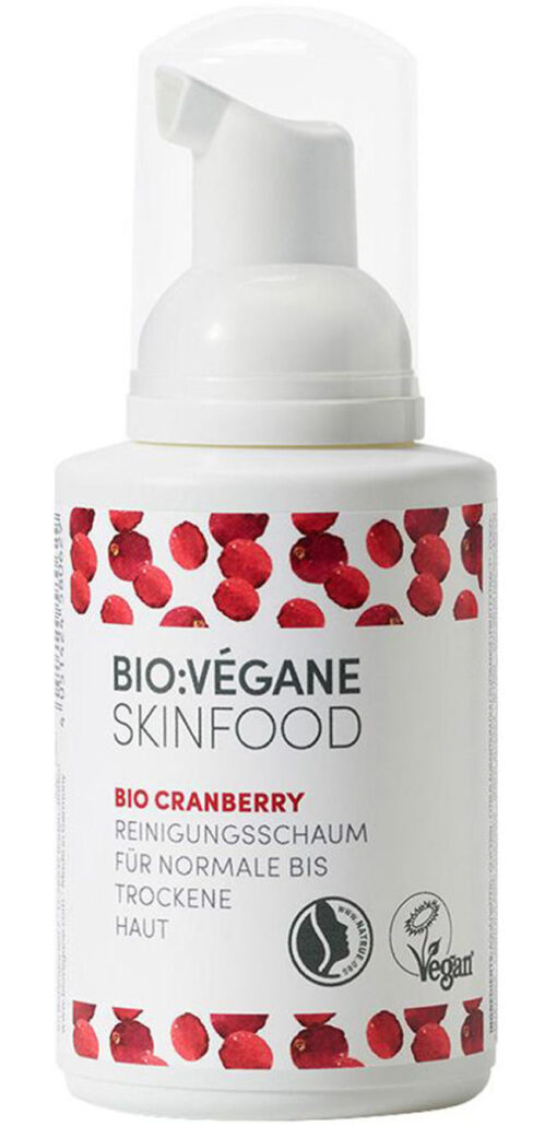 Bio:végane skinfood organic cranberry cleansing foam 100ml online shopping billigt tilbud shoppetur