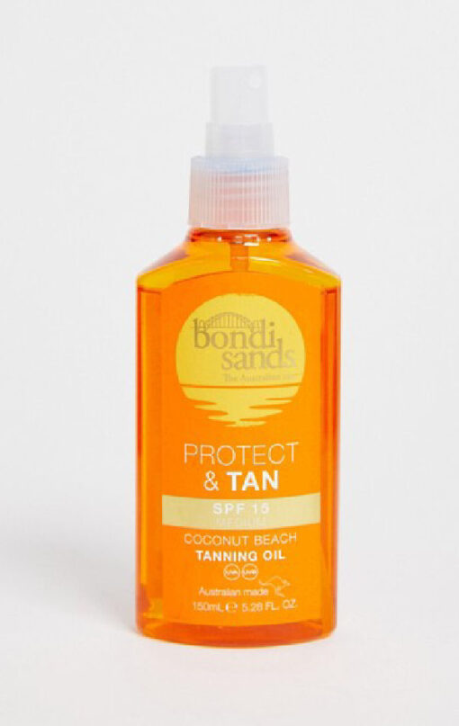 Bondi sands protect & tan SPF15 coconut beach tanning oil 150ml online shopping billigt tilbud shoppetur