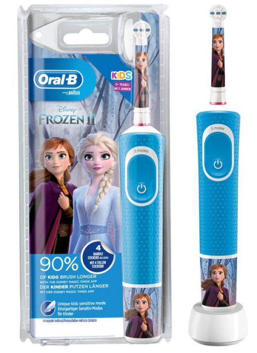 Braun oral-b kids el-tandbørsten disney frozen 2 blå online shopping billigt tilbud shoppetur