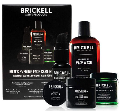 Brickell men's products men's evening face care routine 1 - 5 dele online shopping billigt tilbud shoppetur